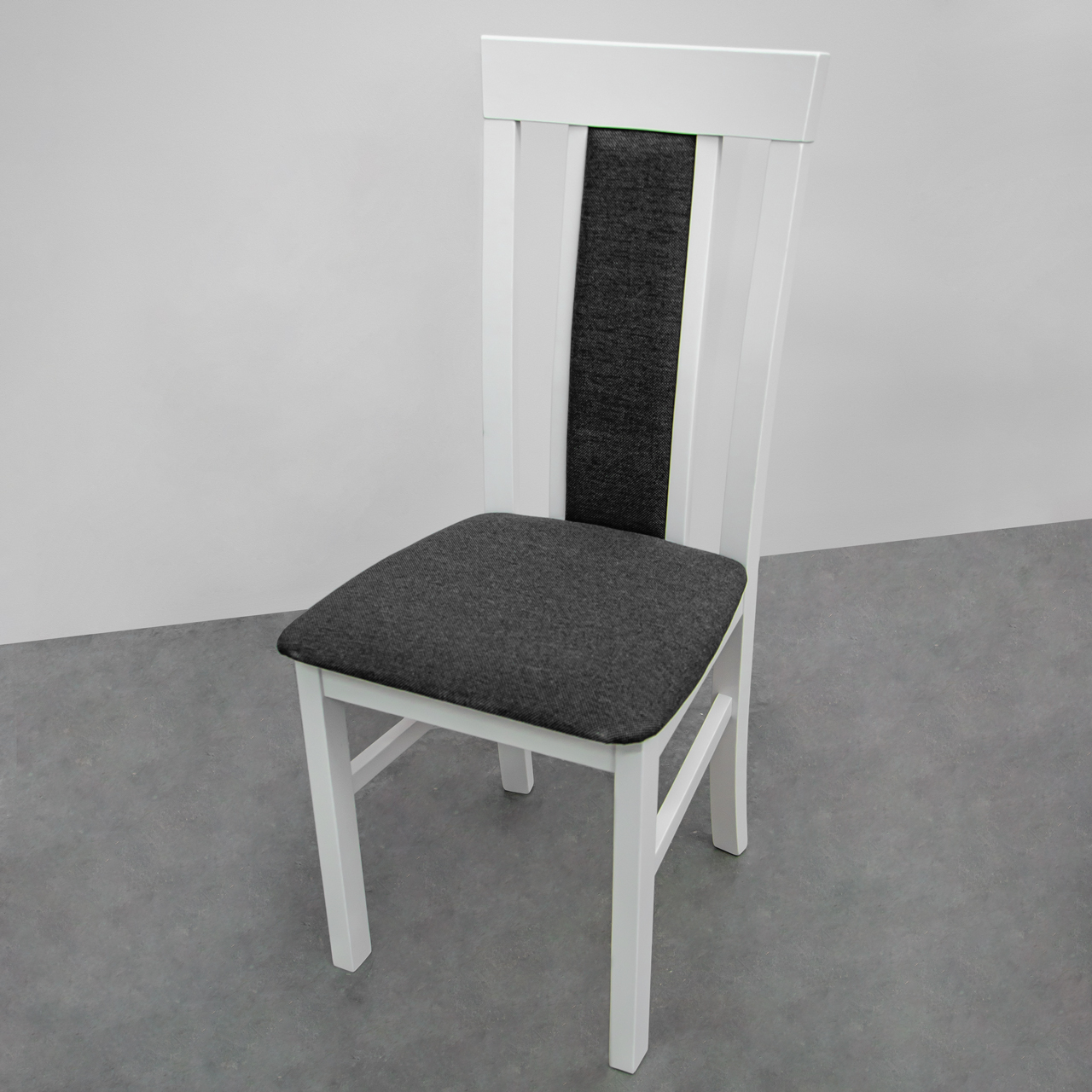 Białe tapicerowane krzesło MILANO 8 (11) WYPRZEDAŻ