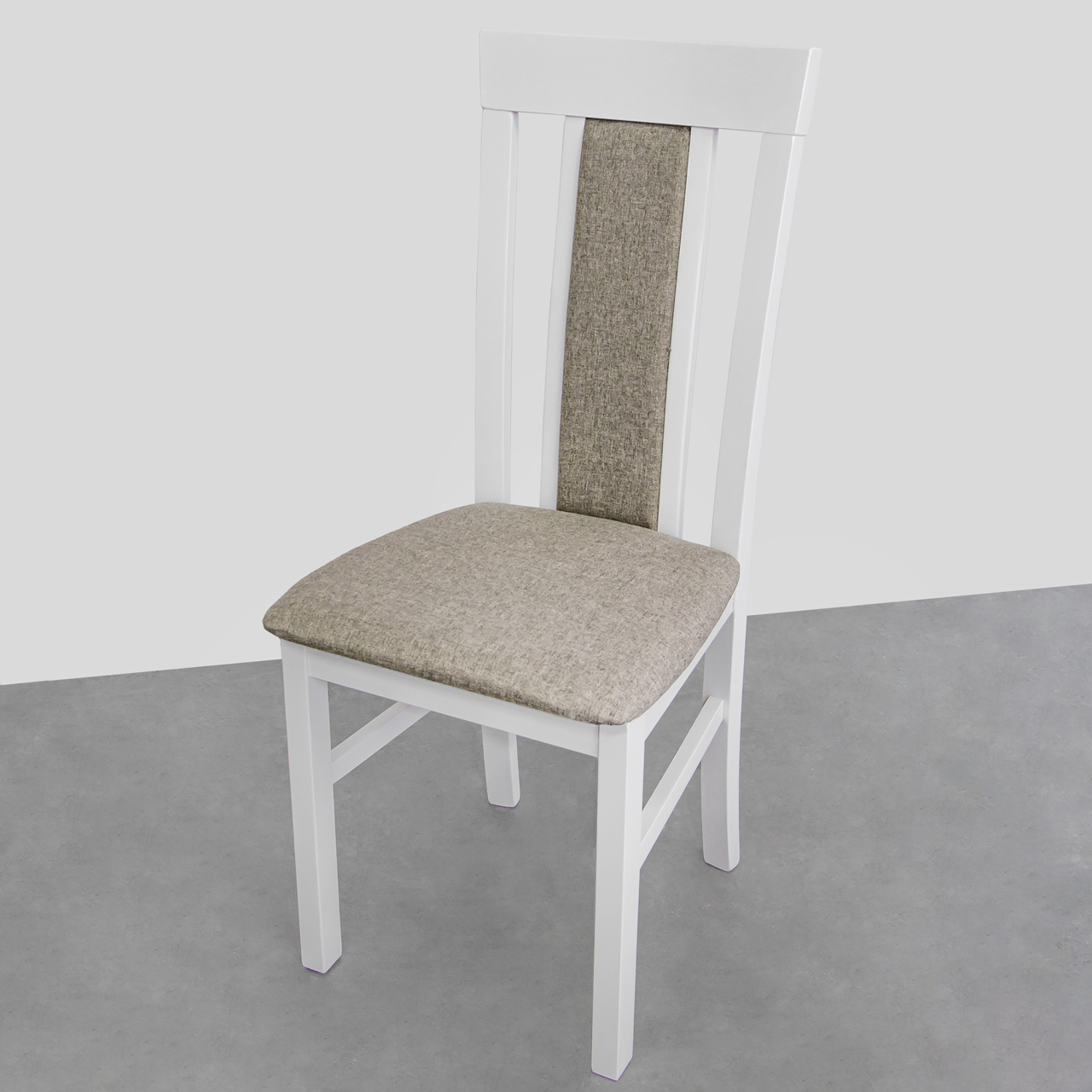 Białe tapicerowane krzesło MILANO 8 (7x) WYPRZEDAŻ