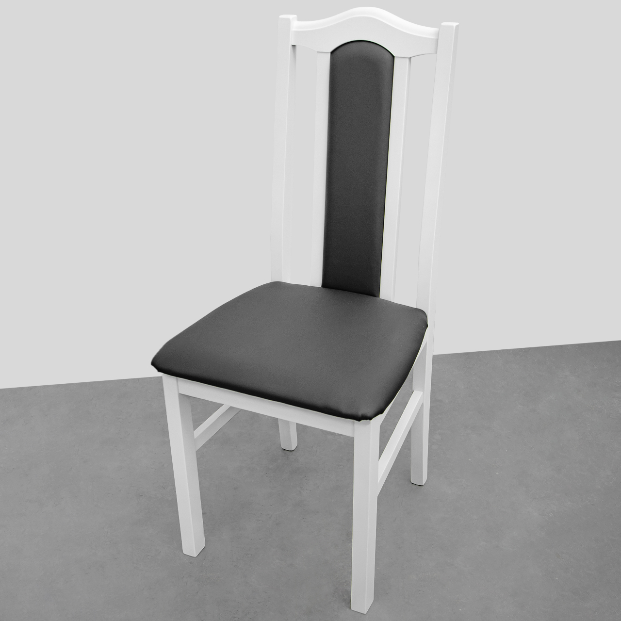 Białe krzesło tapicerowane do jadalni DK2 biały (30x) WYPRZEDAŻ