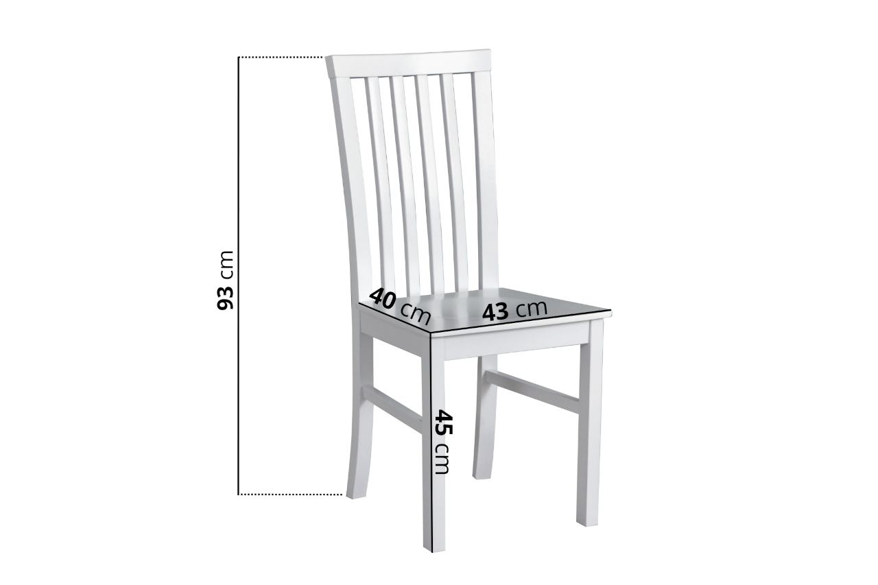 Krzesło MILANO 1D biały
