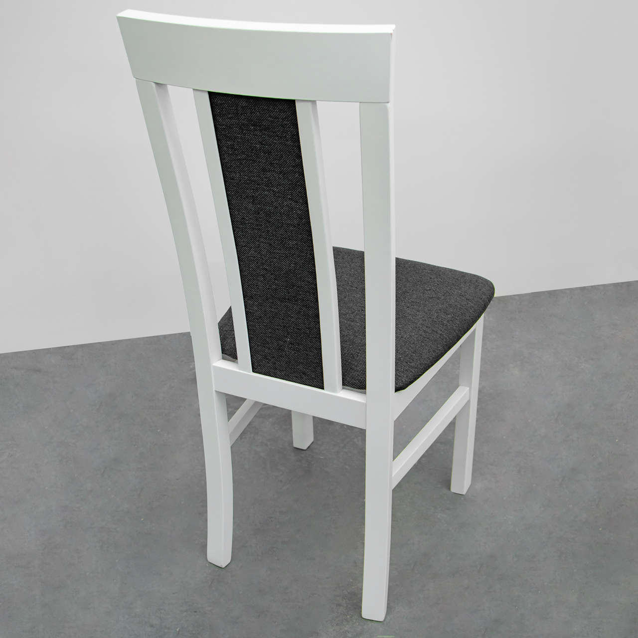 Białe tapicerowane krzesło MILANO 8 (11) WYPRZEDAŻ